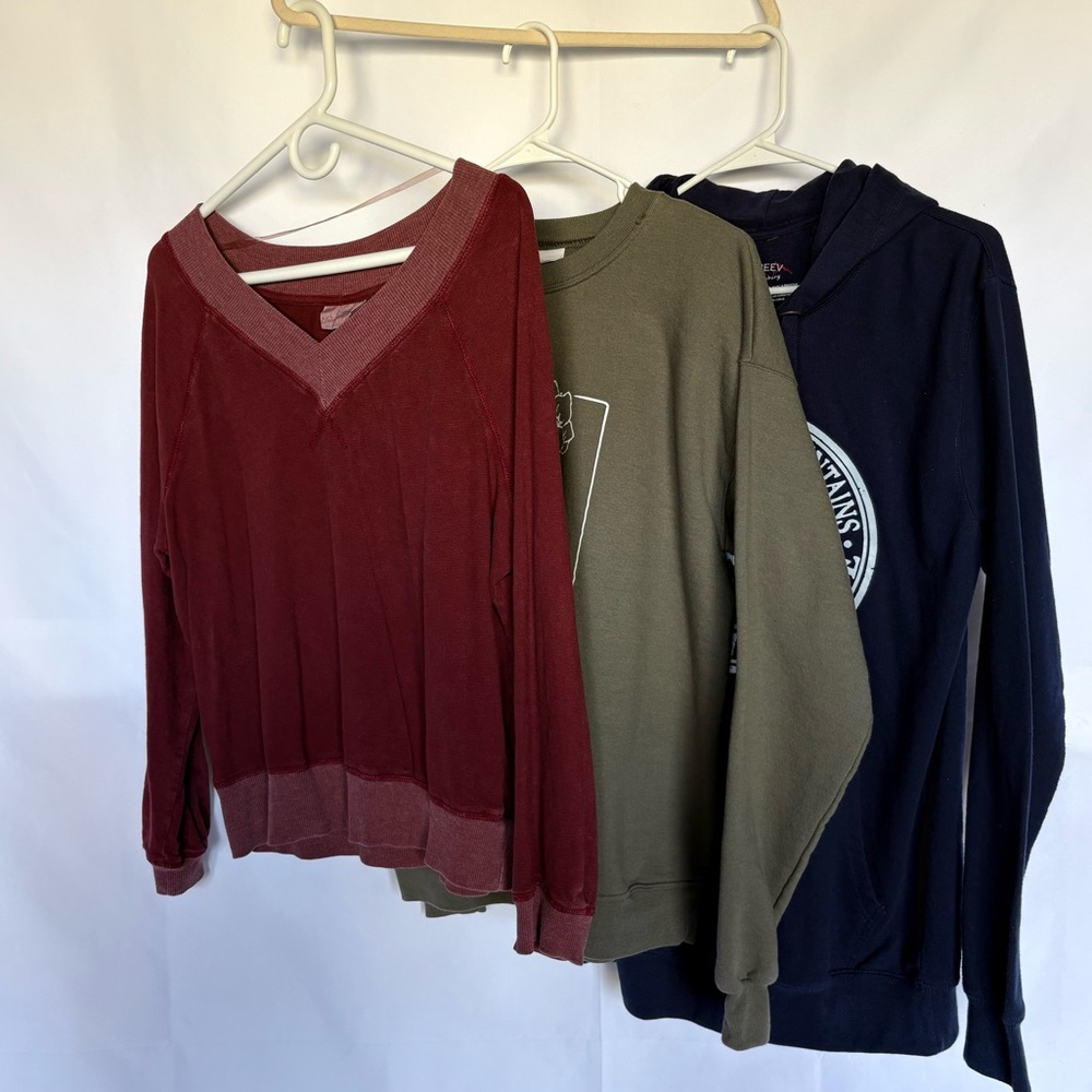 Multiples Women's Sweaters - Red, Olive, Navy